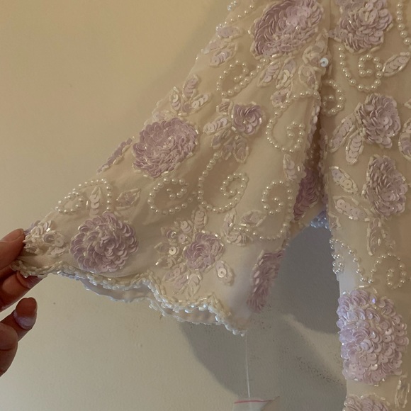 COPY - Vintage Evening Beaded Blouse. - Picture 2 of 5